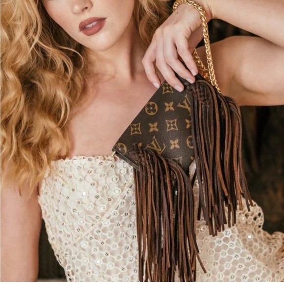 Vintage Boho LV Wristlet - Picture 1 of 4